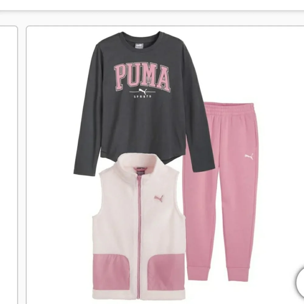 Puma Kids' Pink and Gray Outfit Set - Picture 2 of 6